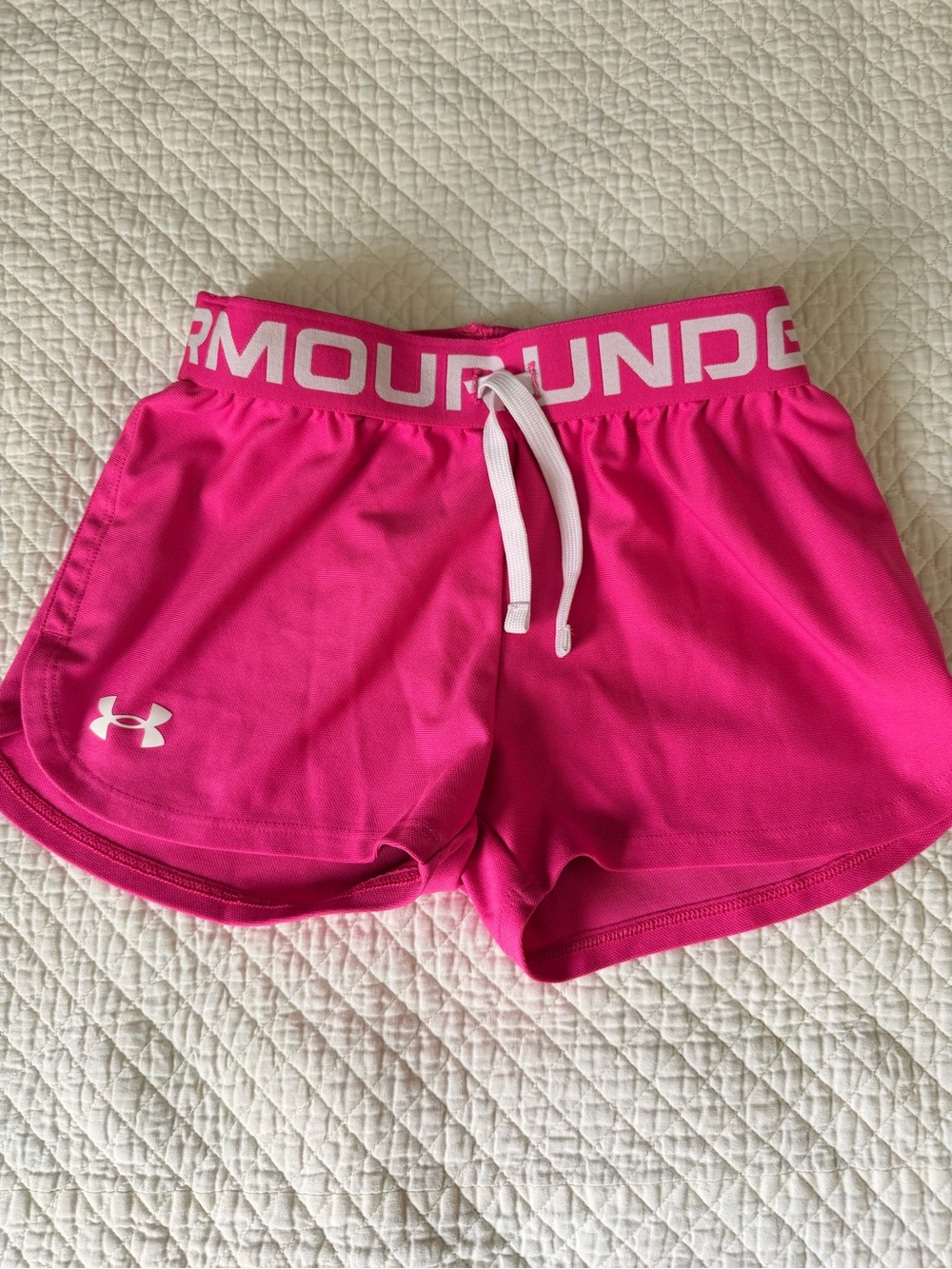 Under Armour Girls Hot Pink Athletic Shorts